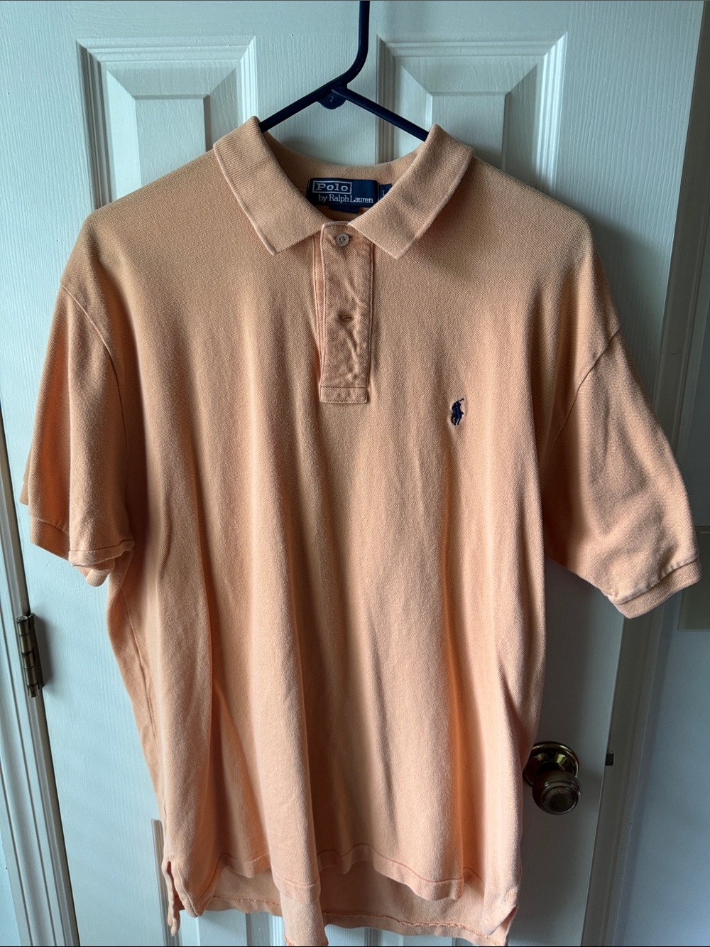 Vintage Polo by Ralph Lauren Orange Peach Short-Sleeve Polo Shirt Size Large